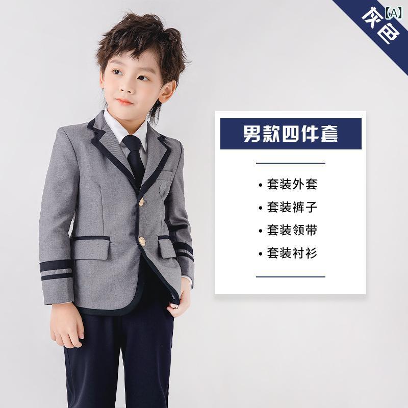 ドレス キッズ スーツ フォーマル 発表会 小 中学校 制服 イギリス 春秋 子供用 幼稚園 制服 カレッジ クラス 制服