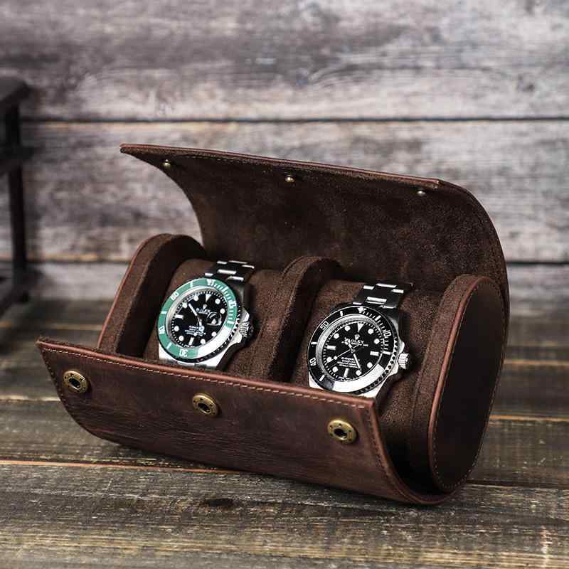 ウォッチケース 時計 収納 ボックス バッグ レトロ 革 ホース レザー カップル パック 腕時計ケース アクセサリーケース バングル 小物入れ 6,996円