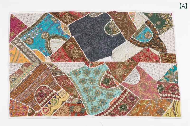 楽天市場】タペストリー インド 刺繍 ビーズ スパンコール 玄関 壁