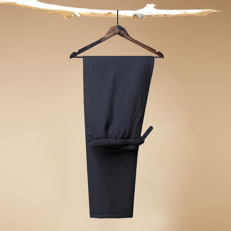 パンツ メンズ 紳士服 中華風 唐装 お父さん 綿 中華風 綿 厚手 綿麻 弾性 ウエスト プラス 綿 ロング|セキュアデポ