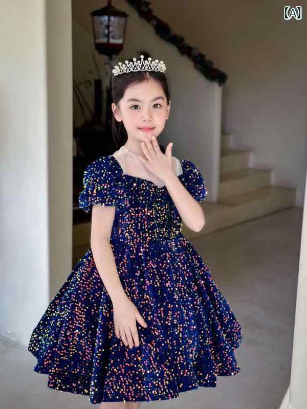 キッズ パーティードレス ジュニア ファッション 女の子 子供服 ガール 豪華感 かわいい プリンセス フラワーガール イベント 結婚式 誕生会 衣装 発表会｜セキュアデポ