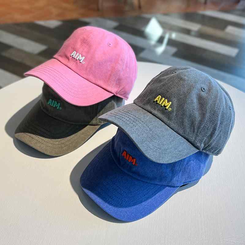 キャップ レディース ウォッシュデニム 野球帽 アメリカ 刺繍 サンハット ラージヘッド ピークキャップ メンズ ユニセックス ベースボールキャップ 湾曲つば
