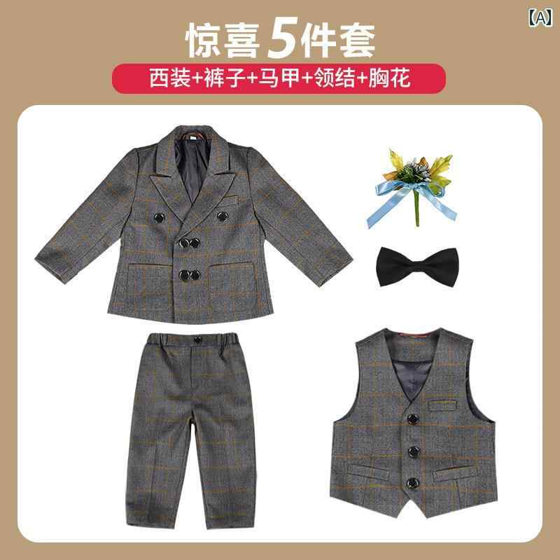 ドレス キッズ スーツ フォーマル 発表会 男の子 フラワーガール 赤ちゃん 誕生日 小さい 子供用 英国 ピアノ 演奏