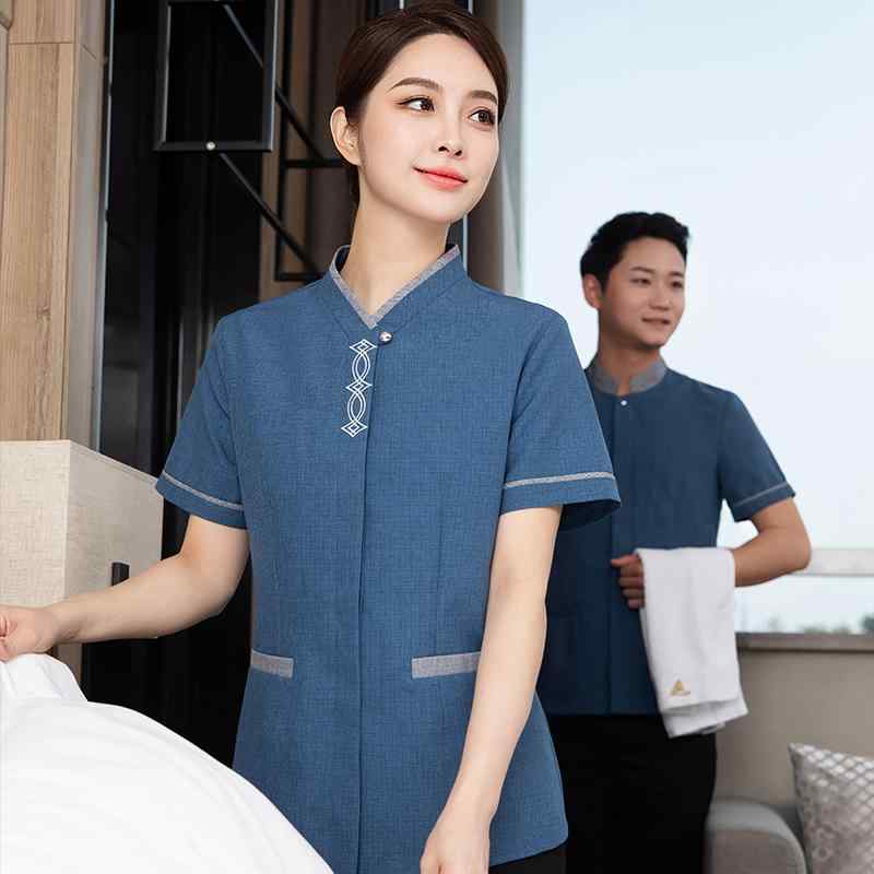 ハウスキーパー 制服 掃除 ユニフォーム レディース メンズ 清掃員 家事代行 家政婦 ボランティア クリーニング ホテル 中華風 エレガント ハウスキーピング