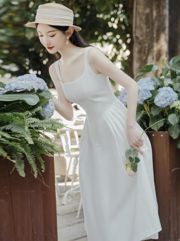 レディース 亭主もち服 衣装 お召しもの  レトロ  フラウンス シフォン 夏 フレンチ 分かりやすい レディースファッション-ドレス