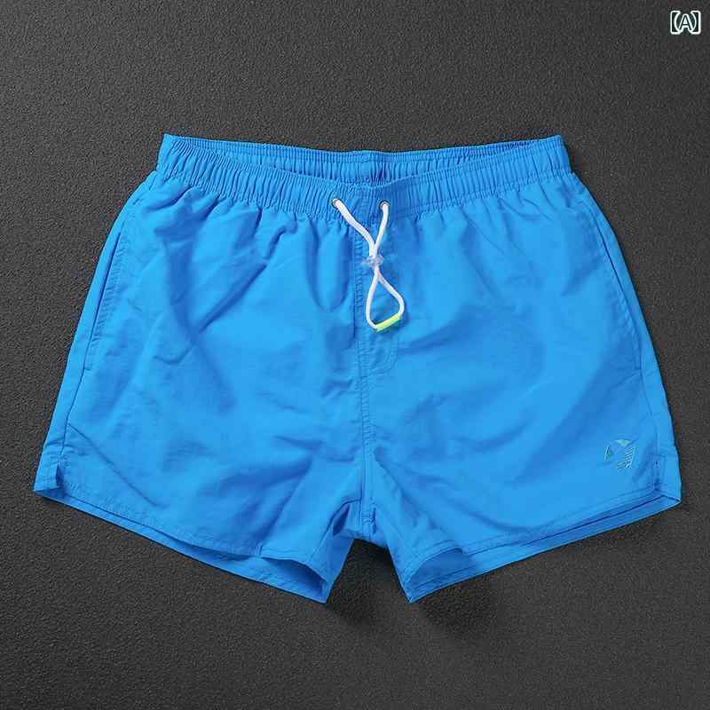 メンズ カジュアル パンツ ビーチ 海パン 水着 プール サーフィン 海水浴 ショーツ グレー 速乾 スポーツ フィットネス ランニング ホーム ショート トランクス 水泳