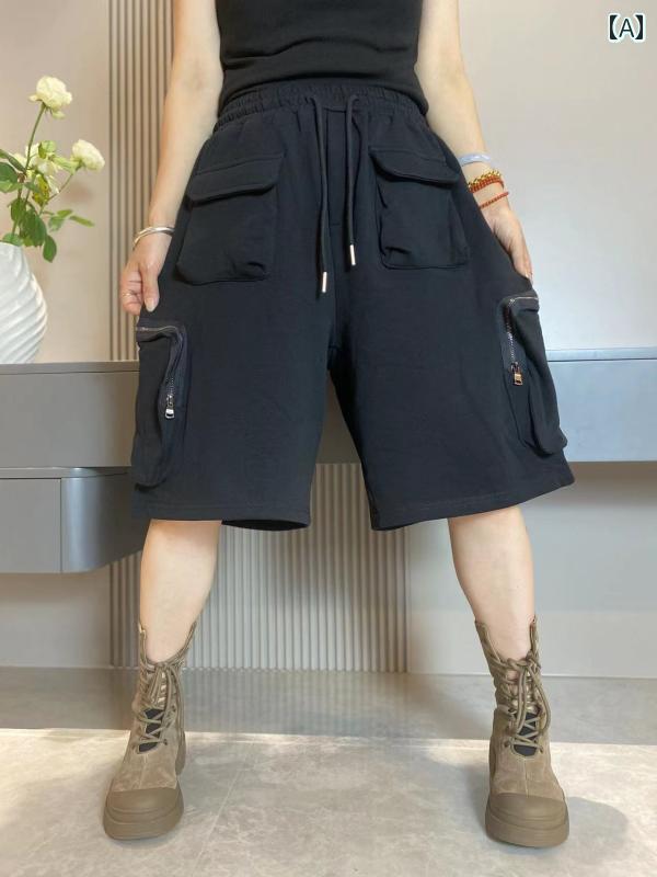 ハーフパンツ キュロット ワークパンツ コットンパンツ ショートパンツ シンプル カジュアル 通学 アウトドア 快適コーデ 着回し自在 レディース ファッション