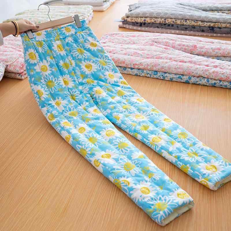 ファッション ズボン パンツ ストレッチ性 ロング ルーム 厚手 暖かい 衣料品 保護 防寒 レディース 冬 室内外