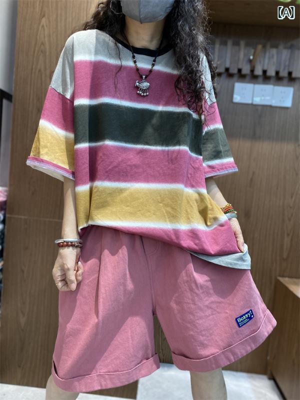レディース Tシャツ 半袖 シンプル カジュアル おしゃれ ボーイッシュ メンズライク オーバーサイズ ゆったり レディース エスニック ファッション 韓国 夏