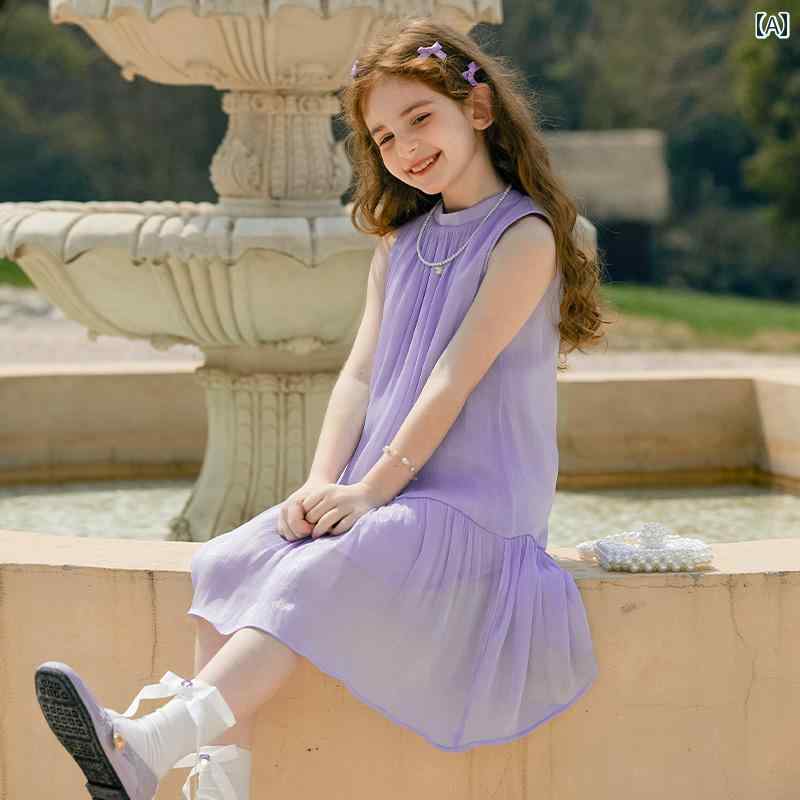 ドレス スカート キッズ ワンピース おしゃれ かわいい 女の子 子供服 サマー 子供 フレンチ 高級感 サンドレス|セキュアデポ