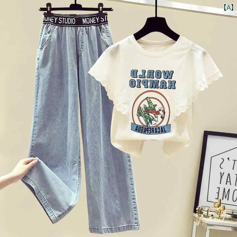 Tシャツ パンツ セットアップ ワイドパンツ カジュアル 夏 リゾート ホームウェア レディース