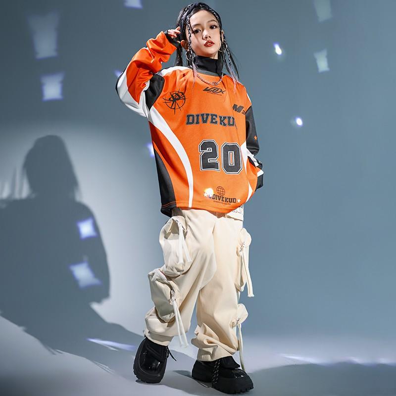 子供服 ダンス キッズ 衣装 セットアップ ヒップホップ ジャズダンス 秋冬 女の子 ボーイズ スポーティー 性 ストリート パフォーマンス 練習着 コスチューム