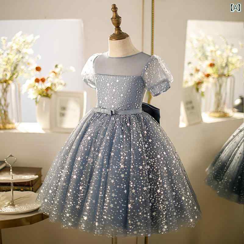 ドレス 女の子 ガールズ イブニングドレス 1歳 赤ちゃん 誕生日 子供 フラワーガール プリンセス 春夏 パフォーマンス 服|セキュアデポ