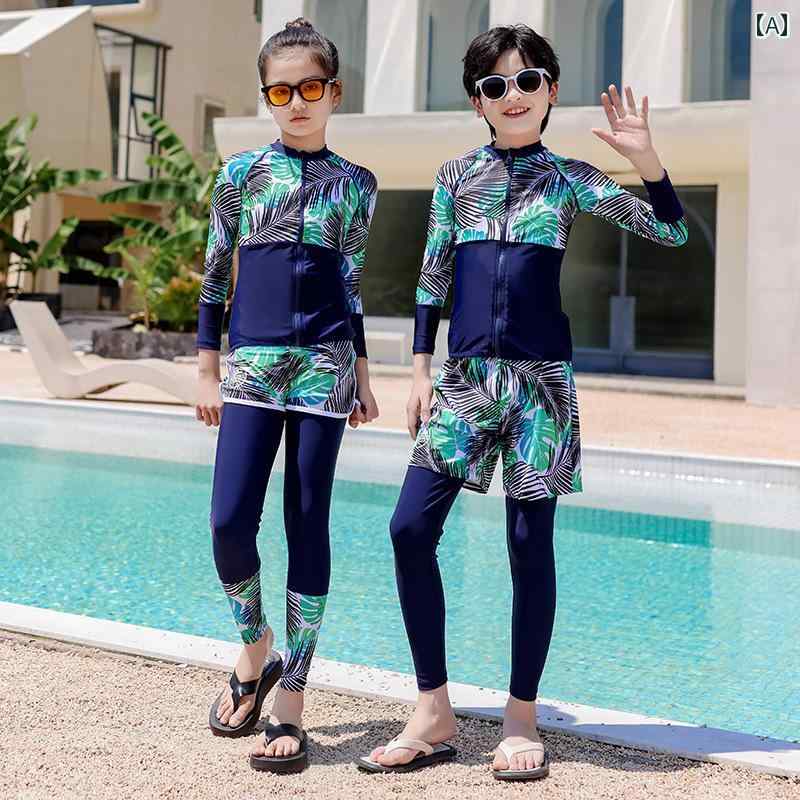 サーフスーツ スポーツ 水着 親子 ダイビング スーツ スリム 長袖 ズボン いびき 防止 カップル セパレート シュノーケリング サーフィン スーツ ラッシュガード