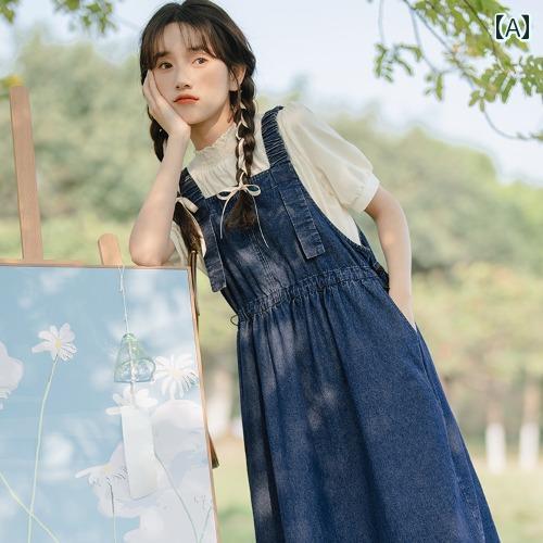レディース 半袖 フレンチ シフォン シャツ デニムスカートサロペット 細見え フェミニン カレッジ 上品 ガーリー きれいめ おしゃれ かわいい デート レジャー アウトドア 海 旅行 仕事着 衣装 女子会 映え