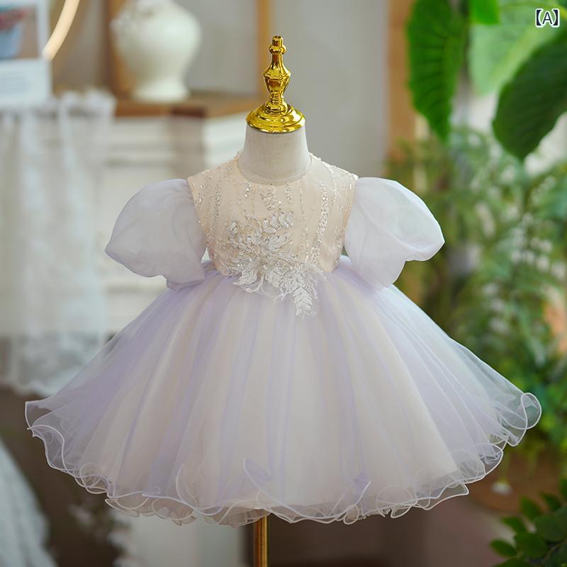 ドレス 発表会 子供 ライト 高級感 ハイエンド フラワーガール 結婚式 小さい ガールズ 誕生日 プリンセス ホスト ピアノ パフォーマンス|セキュアデポ