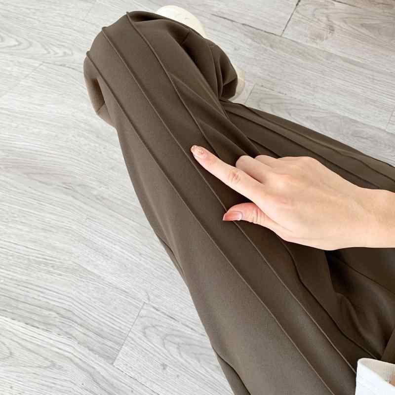 パンツ ズボン ボトムス レディース おしゃれ ファッション シンプル ワイドレッグ 春秋 ハイウエスト ストレート ドレープ カジュアル 大きめサイズ｜セキュアデポ