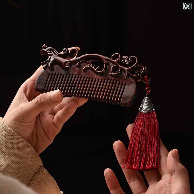 簪 櫛 母の日 ギフト ローズウッド ヘアコーム かんざし ワンポイント ヘアピン ポータブル 帯電 防止 家庭 贈り物 セット ボックス ガールフレンド 誕生日 ドレスアップ レディース
