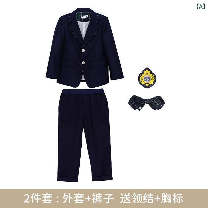 キッズ スーツ フォーマル 発表会 小学校 制服 セット カレッジ スタイル 英国 スタイル 1年生 クラス 制服 幼稚園 制服 春秋 8,584円