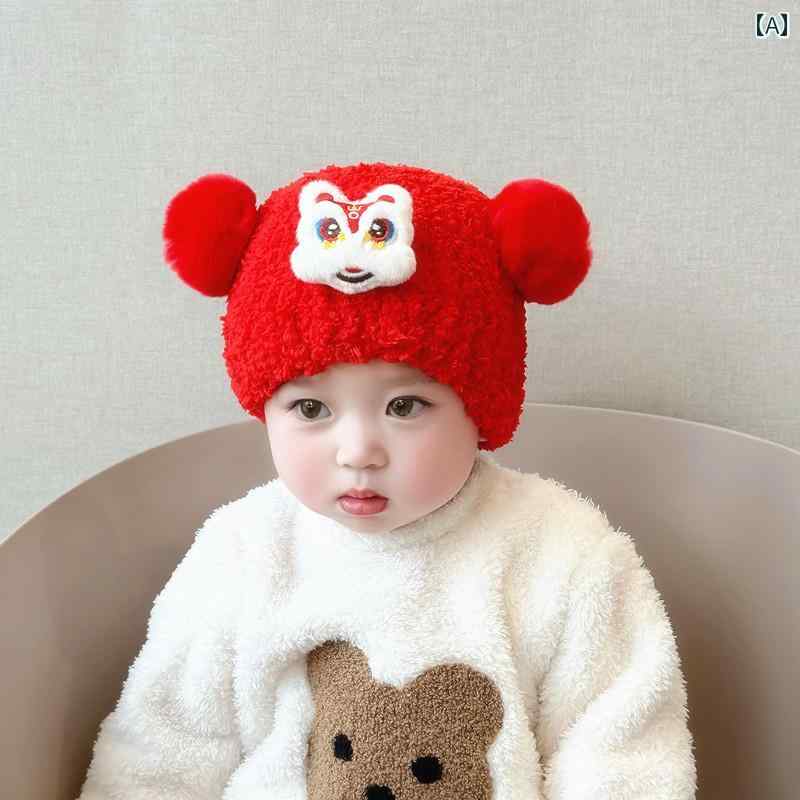 秋冬 新生児 暖かい 帽子 スカーフ 2点 セット 新年 プルオーバー ふわふわ かわいい 耳保護 メンズ レディース 赤ちゃん