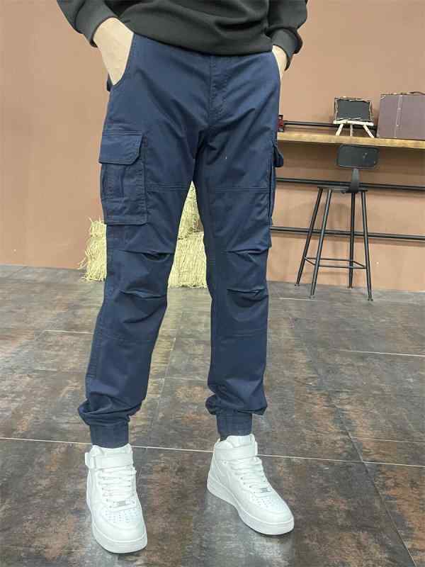 パンツ メンズ アウトドア ズボン ファッション カジュアル 作業着 迷彩 カフス ズボン ダブル ポケット ストリート シンチ クラシック ダメージ カフス ズボン