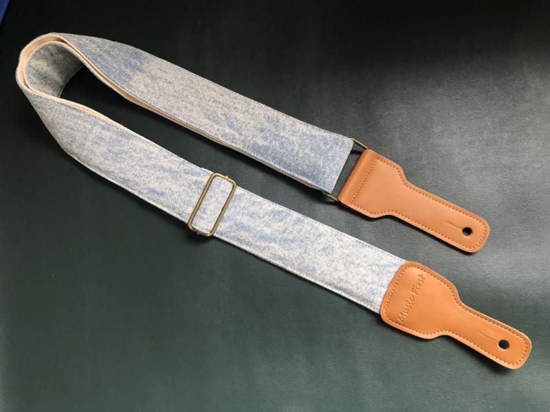 ギターストラップ おしゃれ デニム カラー ベースストラップ アクセサリー ショルダーストラップ