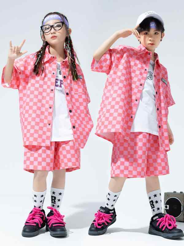 男の子 キッズ ヒップホップ パフォーマンス 衣装 カジュアル 半袖 半ズボン 女の子 セットアップ コーデ 普段着 ファッション 夏 ペアルック