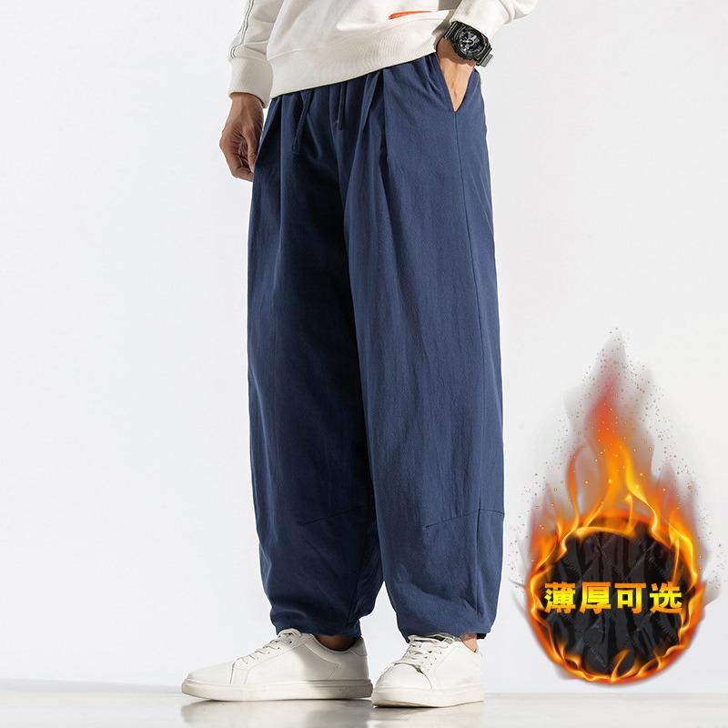 ズボン下 メンズ 冬 心地好い 中華風 防寒 綿 朦々たる 生あたたかい ゆったり 綿 リネン アウター ズボン
