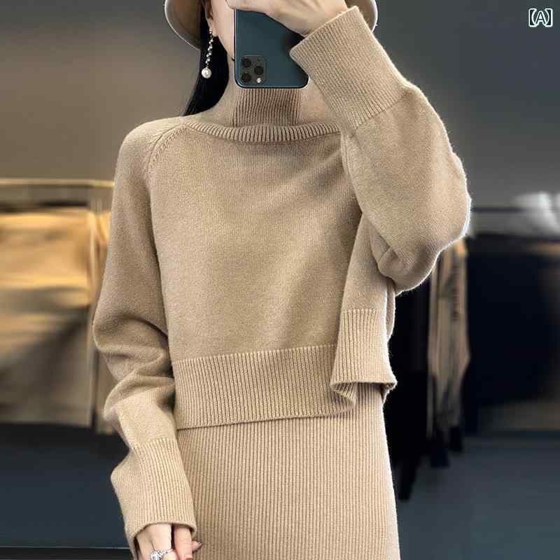 レディース 衣装 好いたらしいめ スリング 御召しもの 成人女性 秋冬 ハイエンド 凝った 窈窕たる か細い 編み物 長袖 背広 スコート