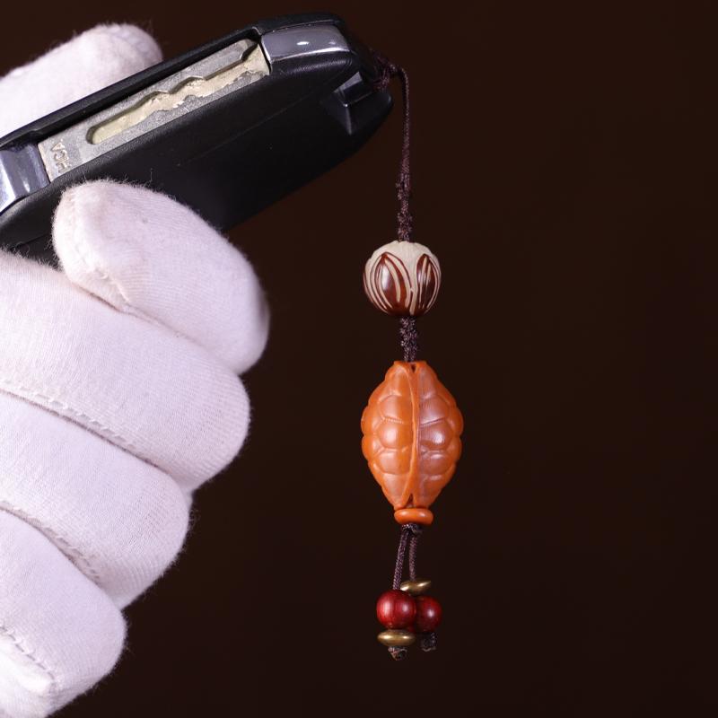 ペンダント 中国風 アクセサリー レトロ オリーブ 石 白菜 百 福 世界 縁起 ドラゴン キーホルダー ギフト レトロ シンプル 芸術
