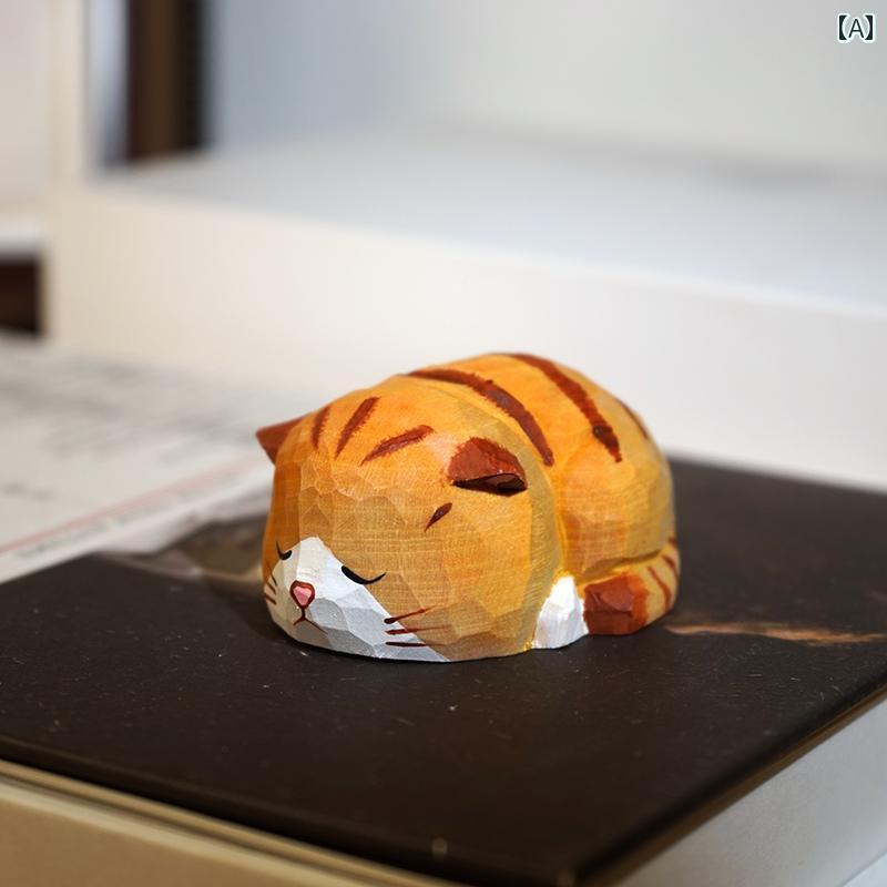 猫 ぽっちゃり かわいい 動物 デスクトップ 装飾 インテリア デコレーション 置き物 インテリア小物 アニマル デコレーション