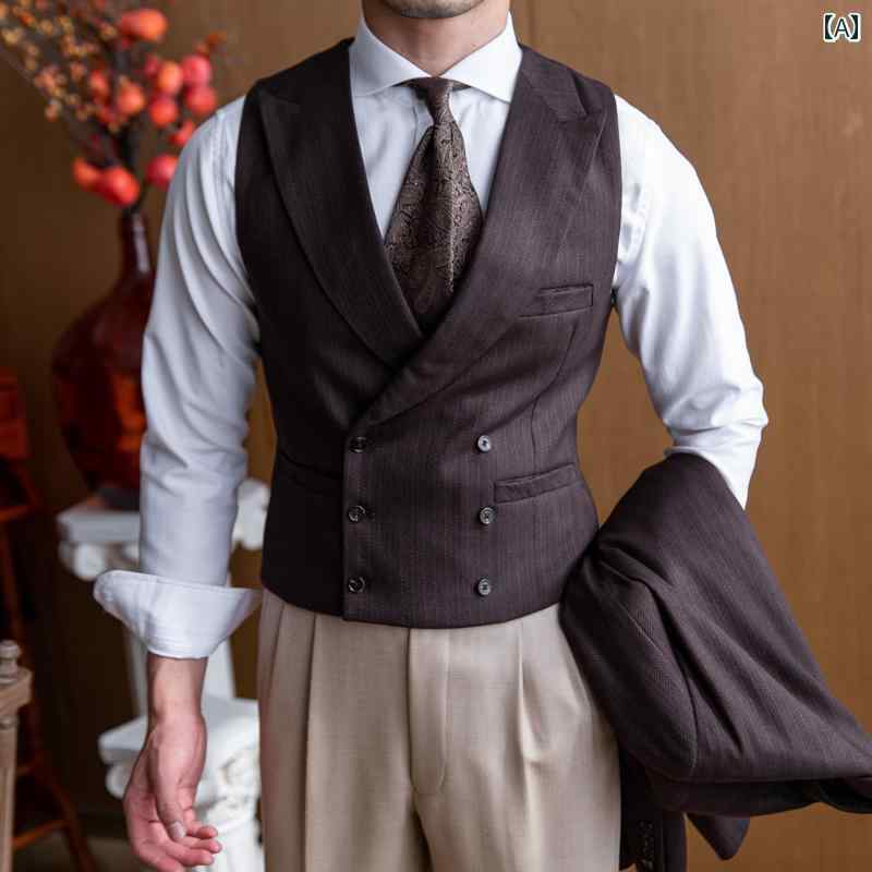 メンズ 紳士 メンズ ベスト チョッキ カジュアル ビジネス 通勤 レトロ シンプル おしゃれ 結婚式 パーティー｜セキュアデポ