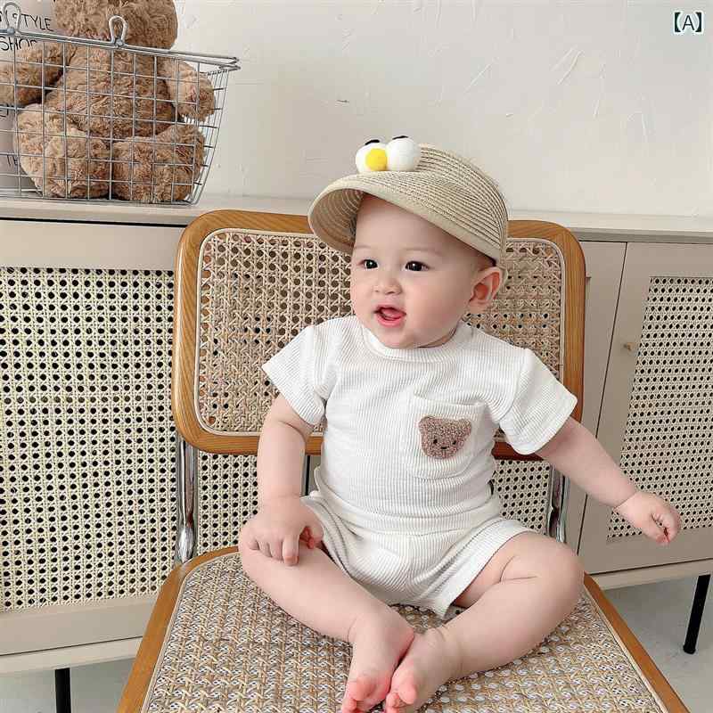 ベビー 服 幼児 ボーイズ サマー スーツ スタイル 子供 カジュアル 半袖 ベビー 男の子 夏 ツーピース セット