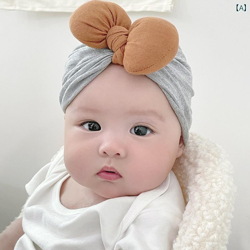ベビー 帽子 ターバンキャップ かわいい 赤ちゃん 春秋 保護 フォント 新生児 骨ナシ 胎児 プルオーバー インディアン