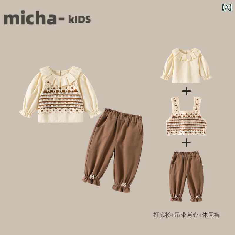 プルオーバー ズボン下 赤ちゃん服 セットアップ 心地よい 愛くるしげ 韓国 背広 春服 表現スタイル もの言う花 お人形さん 赤ちゃん 脚 年月 3 点 仕掛ける