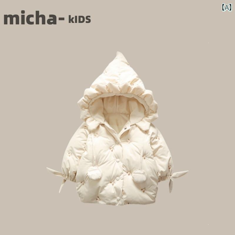 ジャケット 子供服 キッズ アウター 女の子 韓国 綿詰め 服 冬 スタイル 子供 厚手 綿詰め 服 子供 綿詰め ベビー ベルベット スタイリッシュ