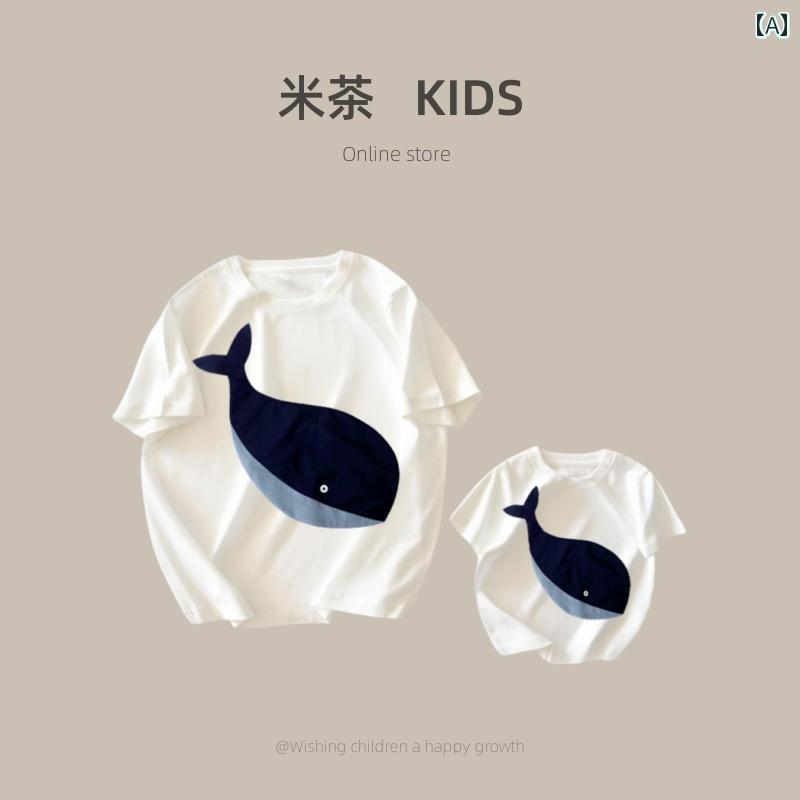 トップス Tシャツ 半袖 子供服 カジュアル キッズ 韓国 3人 家族 夏 親子 服 薄手 ストリート 母子 服｜セキュアデポ