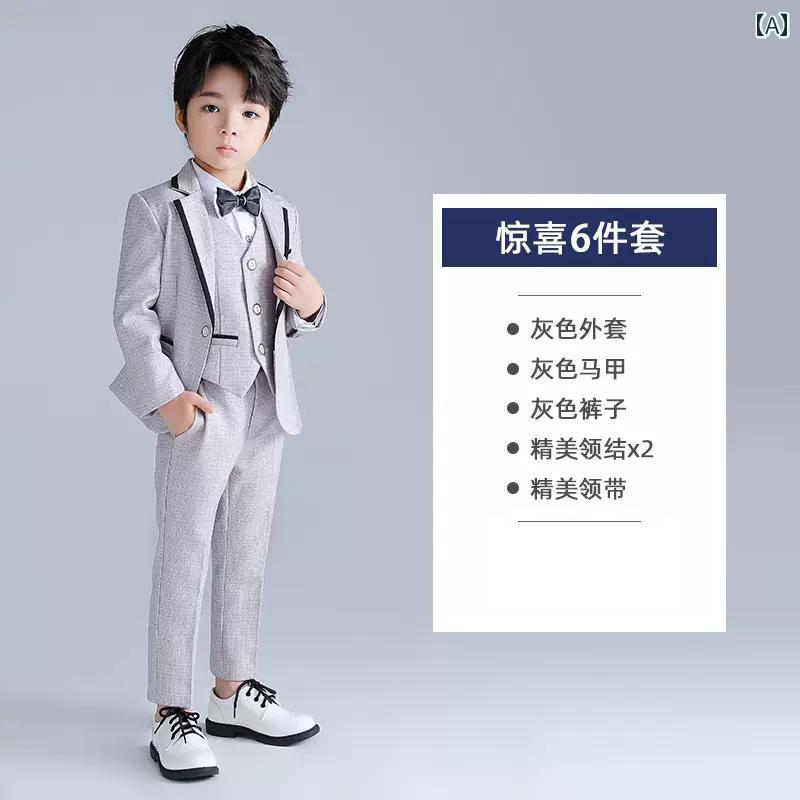 ドレス キッズ スーツ フォーマル 発表会 男の子 子供用 小さい 韓国 ホスト 衣装 フラワーガール ピアノ 演奏 白