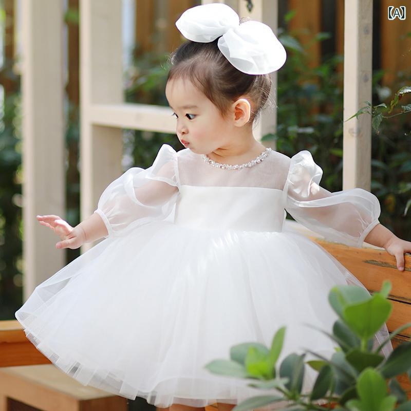 ドレス 女の子 幼児 1歳 パーティー 女児 赤ちゃん 春夏 赤ちゃん 子供用 フラワーガール ホスト プリンセス ハイエンド スタイリッシュ