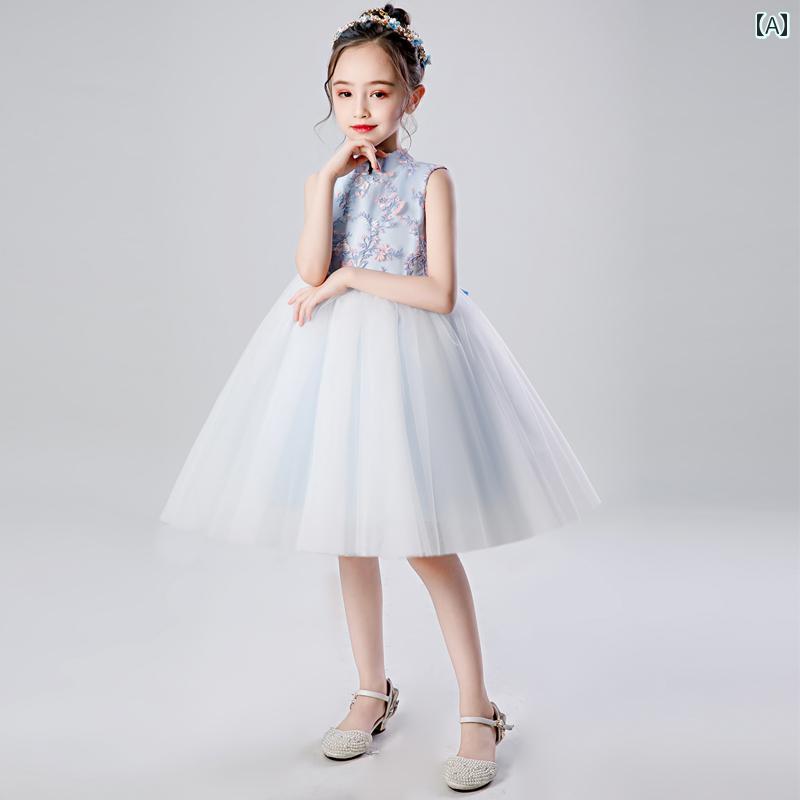 ドレス 女の子 中華風 ガールズ 1歳 女児 赤ちゃん 春夏 子供用 キャッチ 国 峰 唐 スーツ 軽量 プリンセス チャイナ 西洋