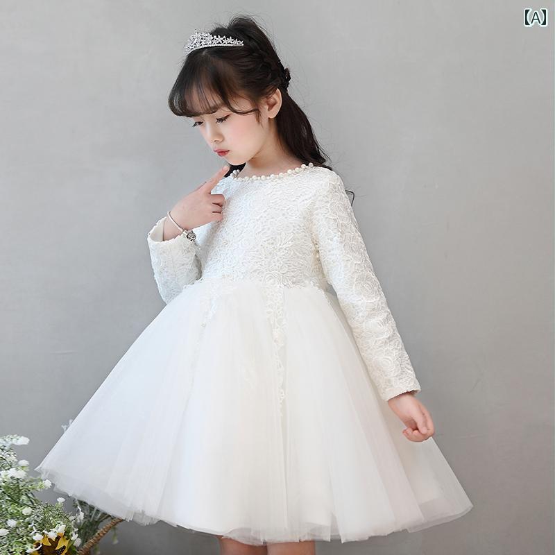 ドレス 女の子 小さい フラワーガール 子供用 プリンセス 誕生日 ガールズ ふわふわ ガーゼ ホスティング パフォーマンス 軽量 ハイエンド