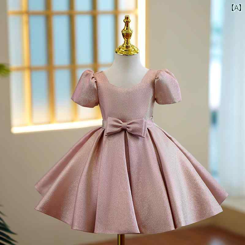 ドレス 女の子 子供 プリンセス ガールズ 小さい プレゼンター キャットウォーク 誕生日 パフォーマンス フラワーガール 結婚式 小さい ガールズ イブニングドレス|セキュアデポ