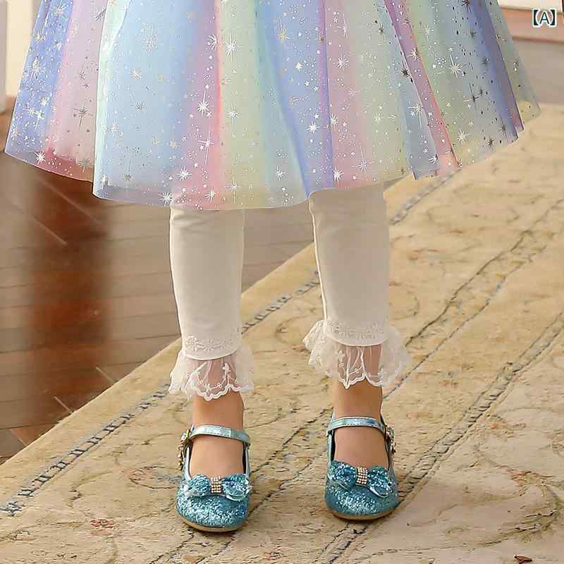 パンツ 女の子 ガールズ レース 3 秋 4 5 春秋 5 ストレッチ 6 白 7歳 レギンス 小さい ガールズ 子供
