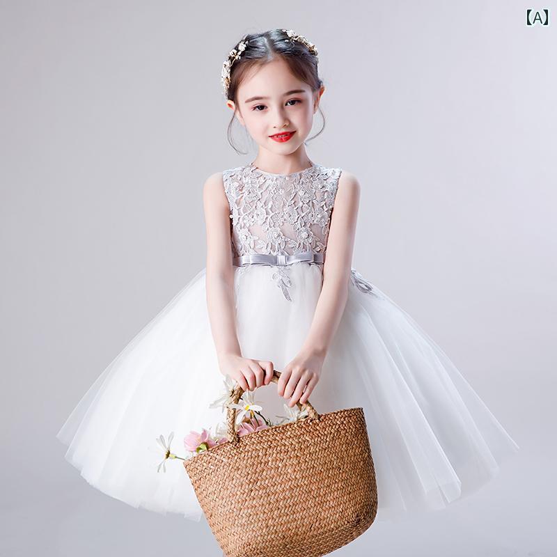 ドレス 女の子 フラワーガール 女性 プリンセス ガールズ ふわふわ 糸 子供 ウェディングドレス 赤ちゃん 誕生日 最初 誕生日 パフォーマンス 春夏|セキュアデポ