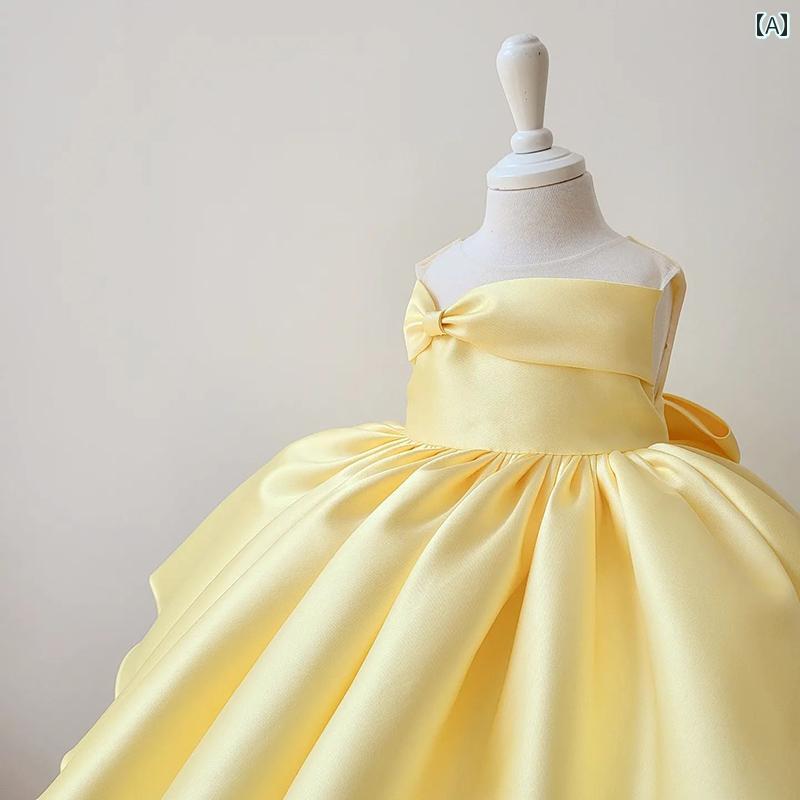 ドレス 女の子 子供 小さい ガールズ プリンセス ガール ハイエンド チュチュドレス フラワーガール コスチューム 1歳 ホスト
