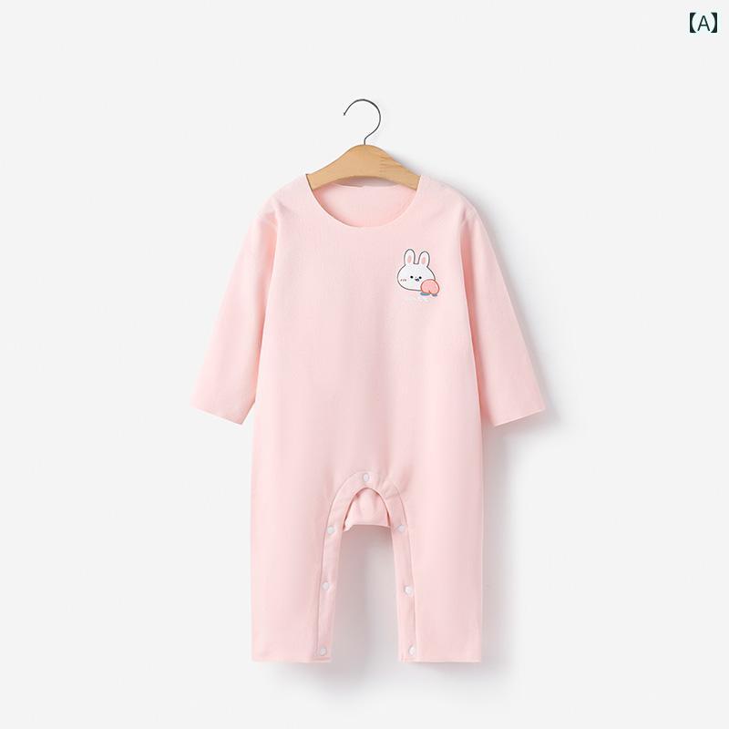 ロンパース かわいい ベビー 服 春 服 暖かい ベルベット ジャンプ スーツ 秋冬 ベビー 厚手 暖かい クロール 服 春秋 パジャマ