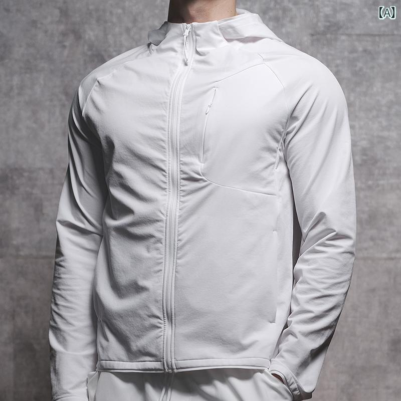 上衣 パーカー メンズ 相応うネス 服 運動競技 調教師 駈けっくら 形づくる サイクリング 服 長袖 か細い ファスナー ジレーボンネット付き添い人