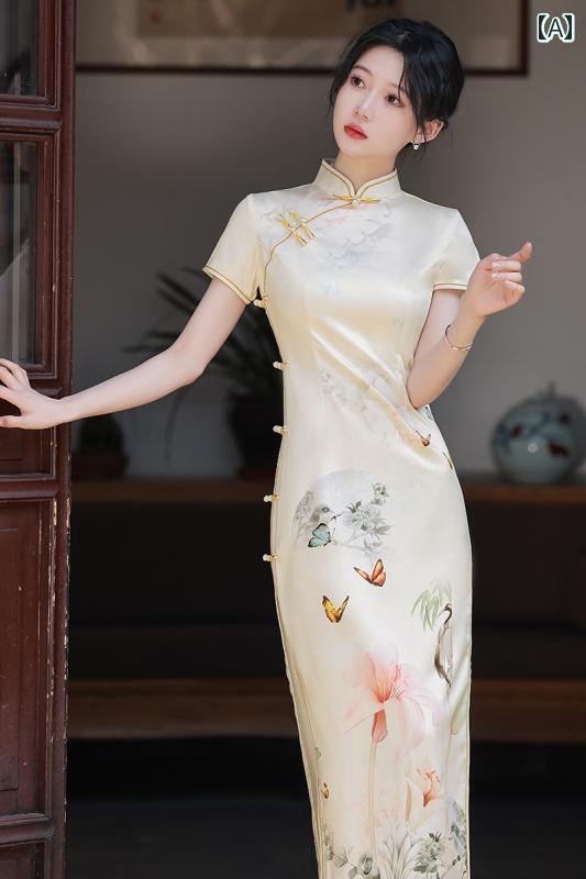 ドレス 民族衣装 コスチューム レディース 美しい チャイナ 上品 洗練 ハイエンド ロング 中華風 ガールズ 夏 普段使い 日常着｜セキュアデポ 7,806円