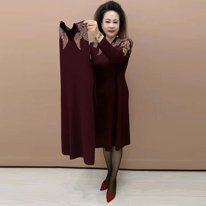 レディース 成人女性服 御っ母さん 羊毛 編み物 御召しもの 丈 V素っ首 甚だしい 御祭り スリミング スウェーター 烏兎冬 長袖 衣装 窈窕たる