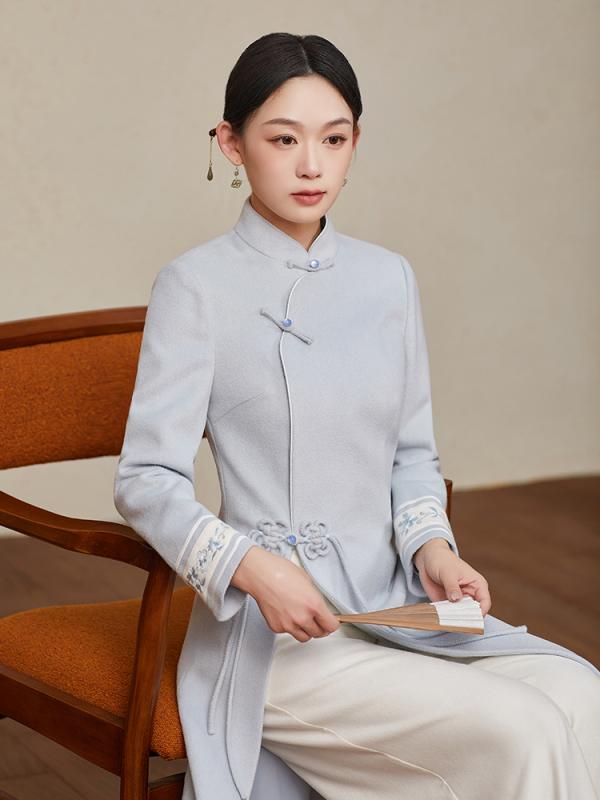 ドレス レディース 秋 チャイナ服 アオザイ 女性 中華風 スーツ 女性 唐 スーツ 瞑想服 韓服 レトロ チャイナ ティー スーツ